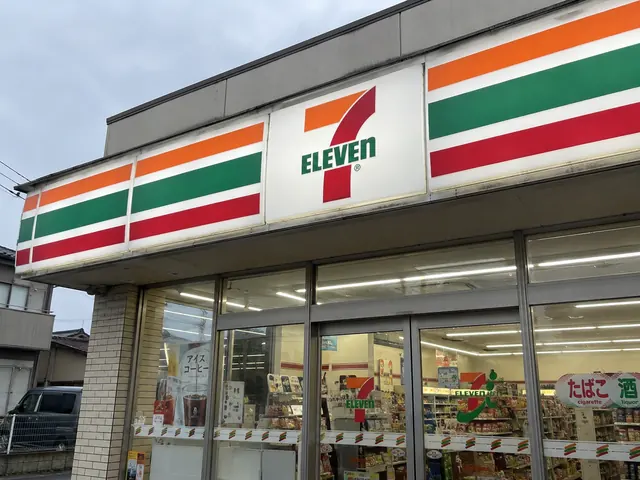 7-Eleven convenience-store sign above the entrance